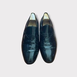 Church's Patent Leather Black Mens Shoes Size 10F Made in England Custom Grade